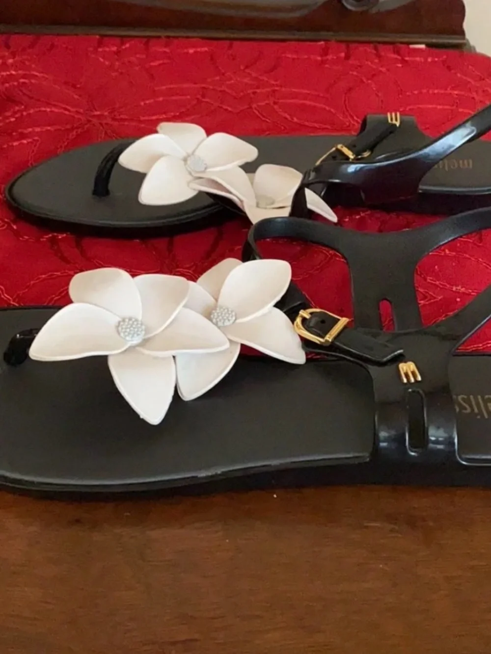 Melissa Solar Garden Hawaii sandals Sz 9